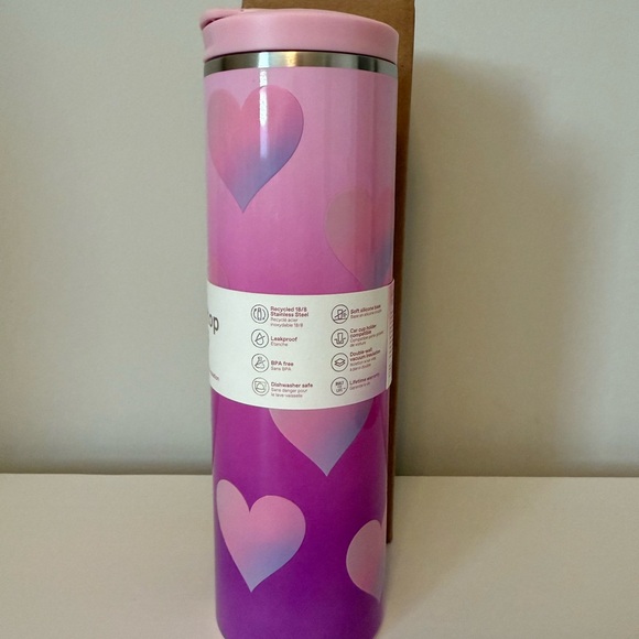 NEW Stanley Aero Light Transit 16oz Valentines Day Powder Pink Heart Target - Picture 2 of 7